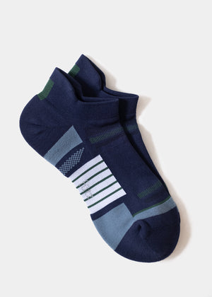 Men's Athleisure Ankle Sport With Heel Tab - Navy thumbnail