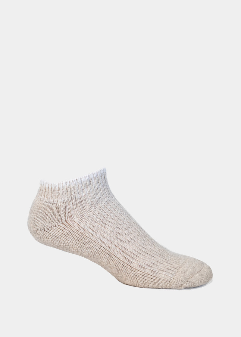 Men's Luxe Wool Thermal Slipper Socks - Ivory thumbnail