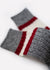 Men's Wool Blend Varsity Stripe Boot Socks - Grey thumbnail image