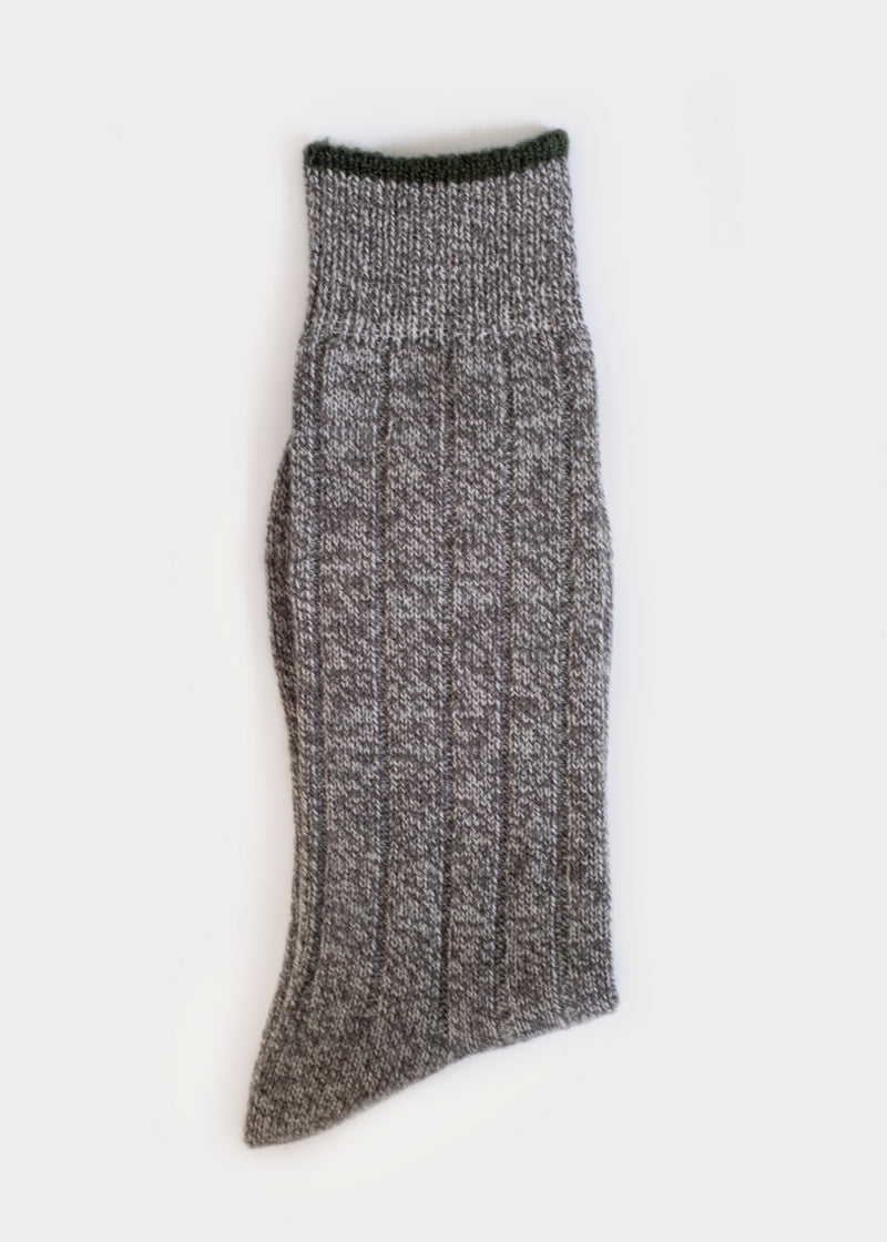Men's Wool Blend Weekender Rib Boot Socks - Grey thumbnail
