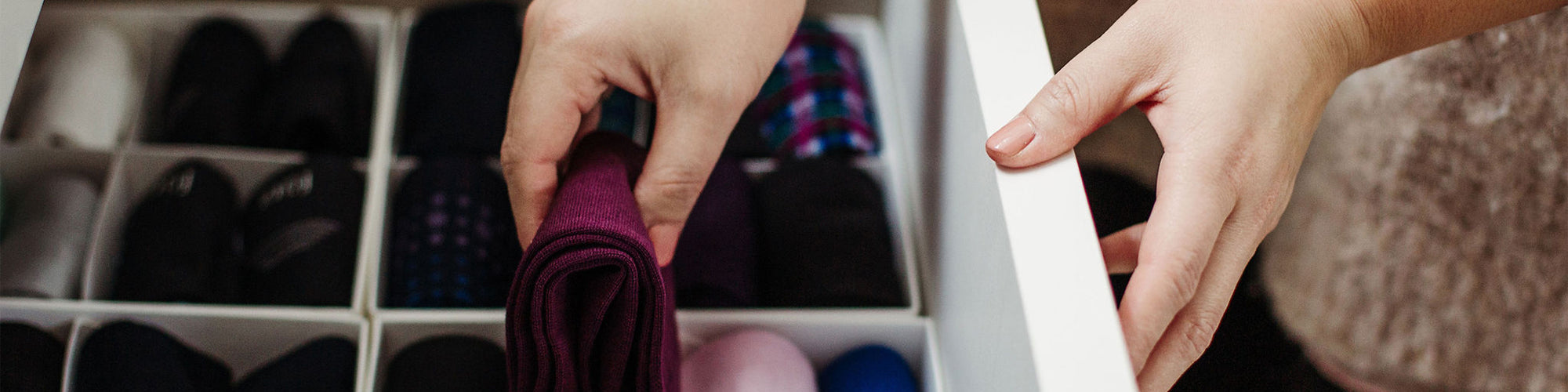 Time to get organized! Spring cleaning for your sock drawer