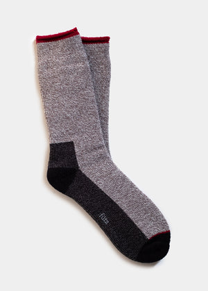 Men's Heavy Weight Brushed Wool Thermal Socks - Grey thumbnail