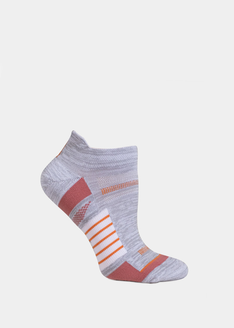 Women's Athleisure Ankle Sport With Heel Tab - Grey thumbnail