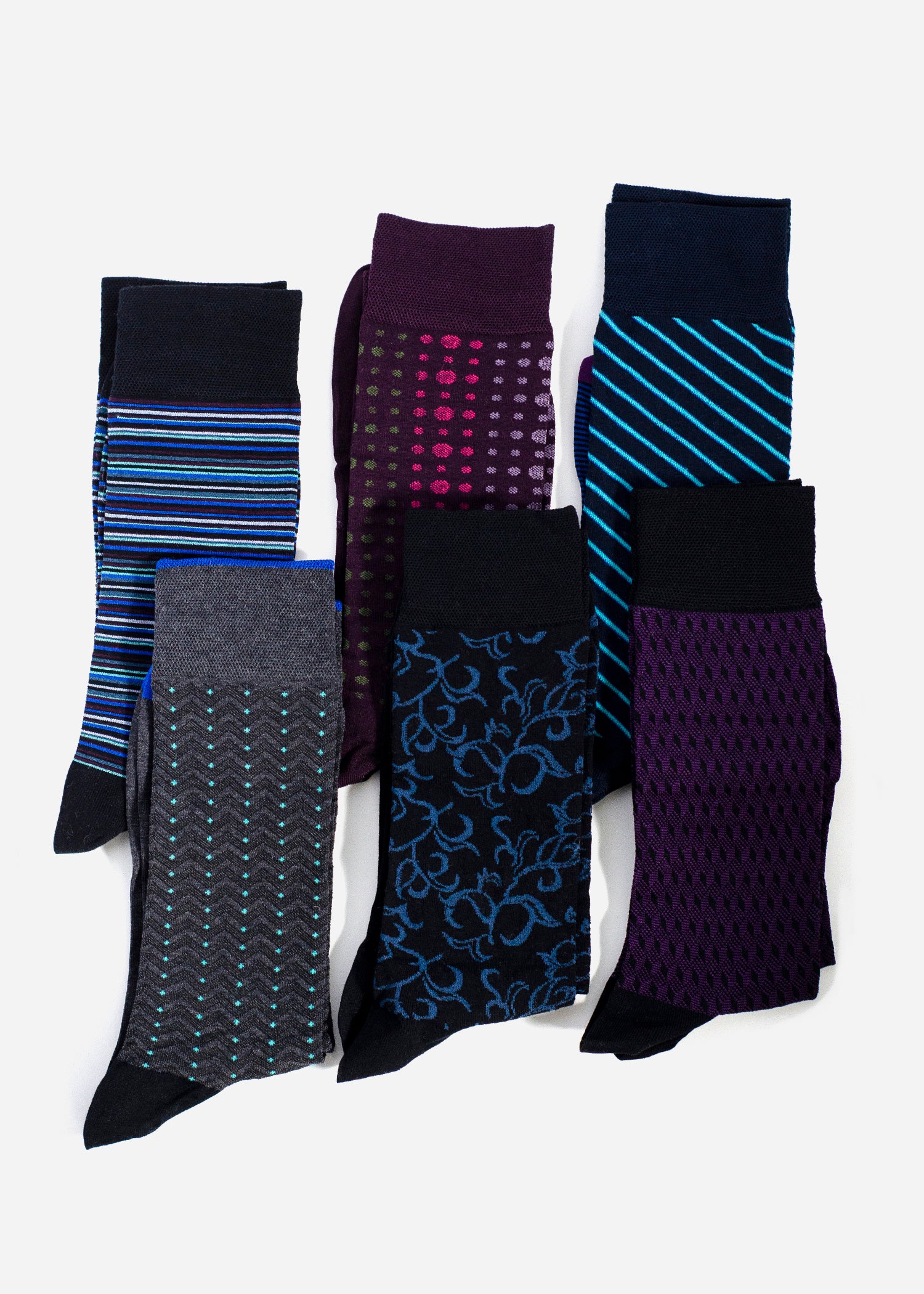 Men's 6 Pairs Expressive Bundle - Executive – fütz | Socks Simplified