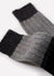 Men's Wool Blend Nep Block Boot Socks - Black/Grey thumbnail image