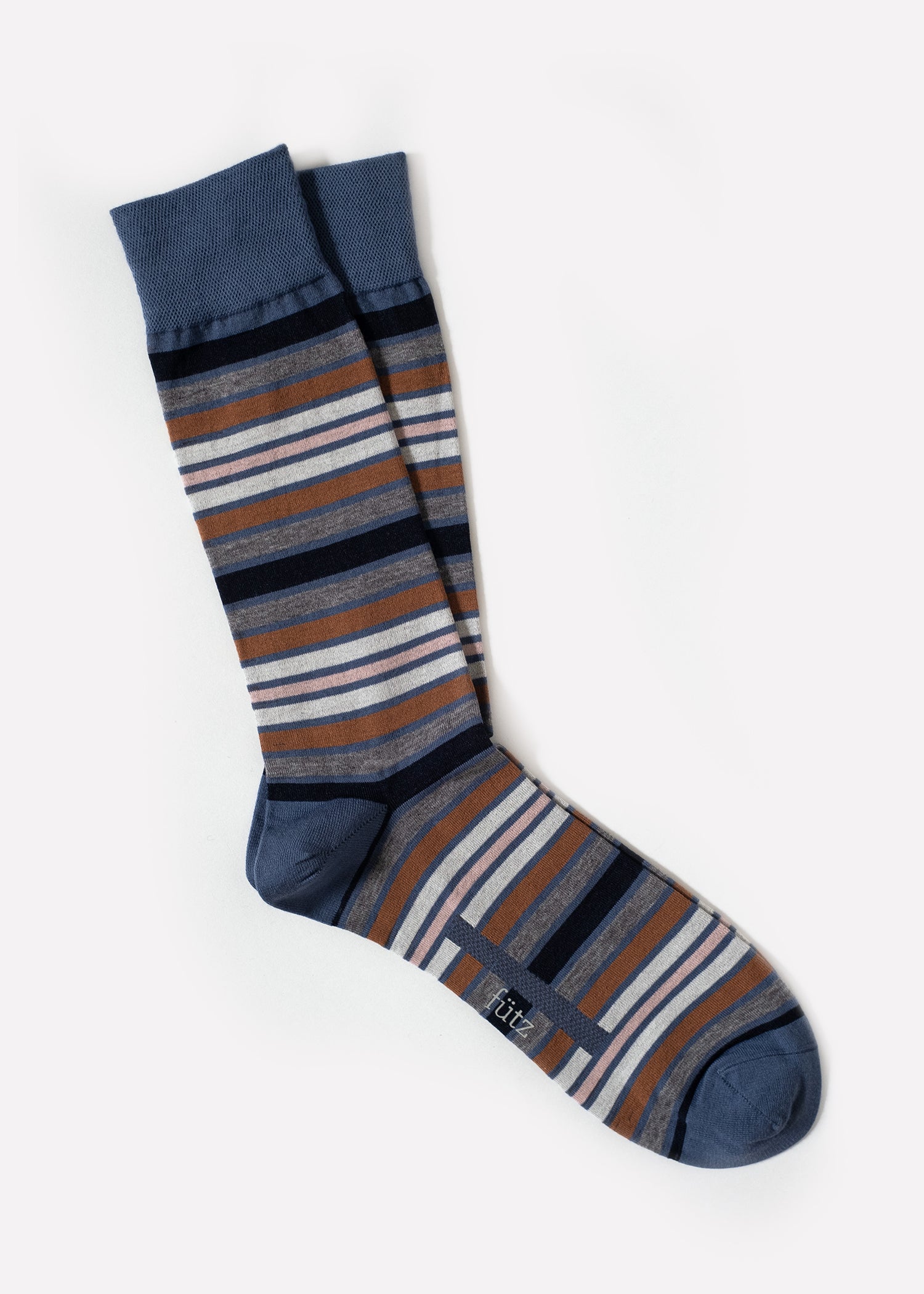 Striped Tonality - Slate blue – fütz | Socks Simplified