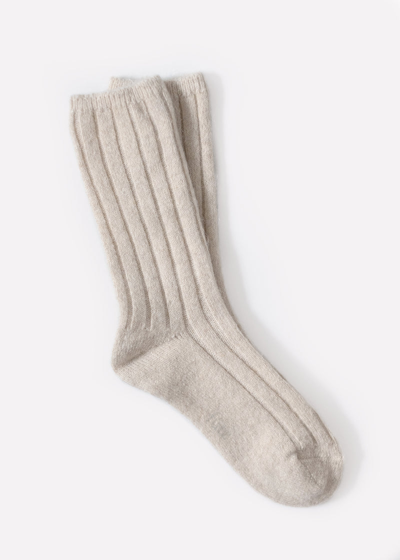 Women's Alpaca wool blend Boot Socks - Natural – fütz | Socks Simplified