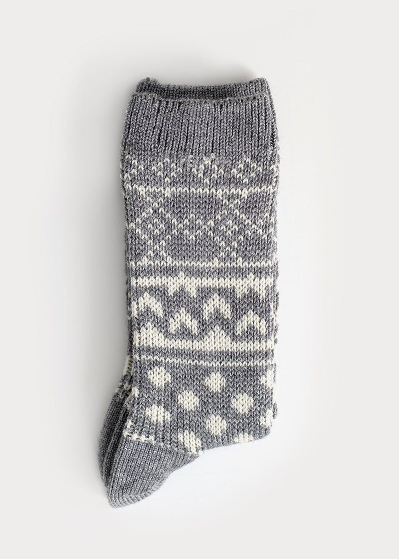 Women's Wool Blend Nordic Boot Socks - Grey thumbnail